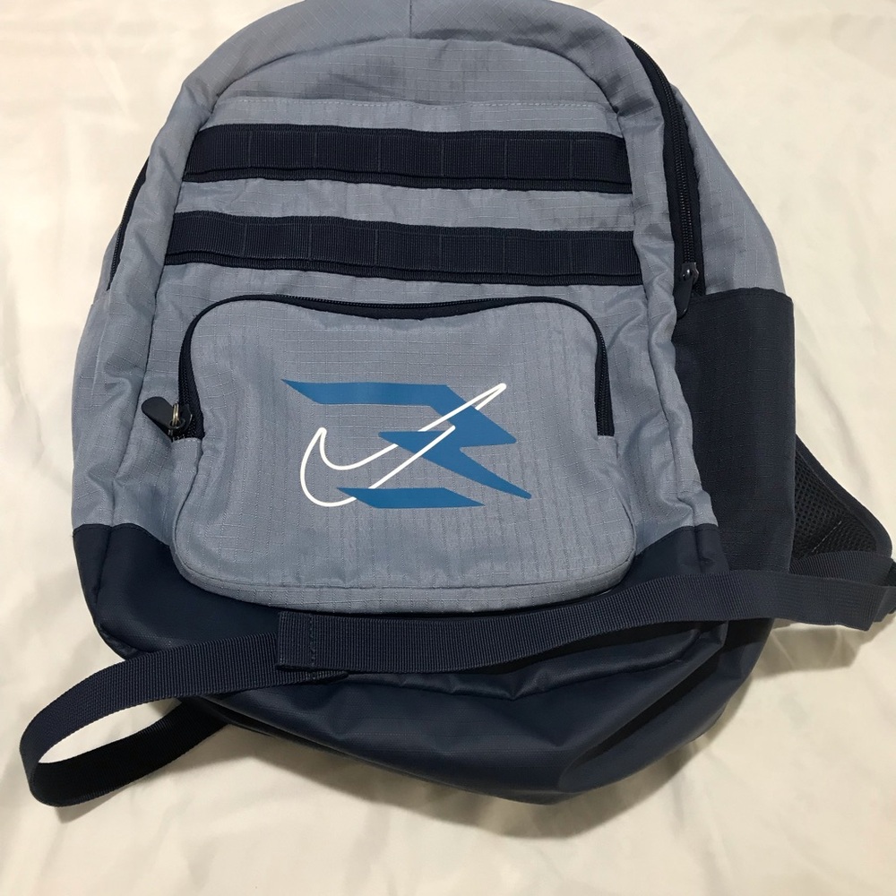 Nike Blue and Gray Men's Backpack